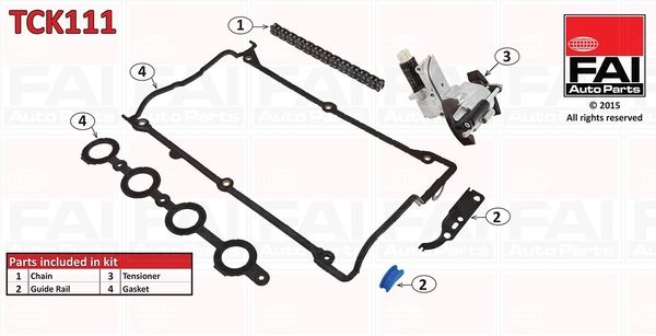 FAI AUTOPARTS Комплект цели привода распредвала TCK111